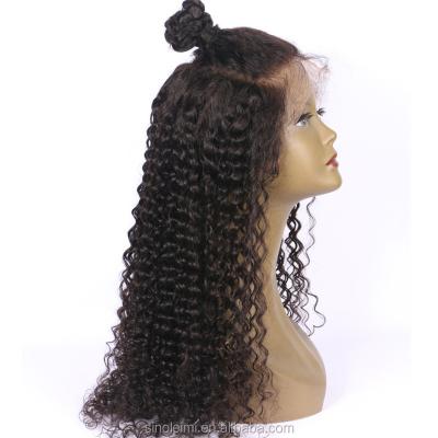 China Wholesale Price Deep Wave Human Hair Virgin Brazilian Hair Wigs Deep Wave Lace Front Wigs Drop Shipping Service for sale