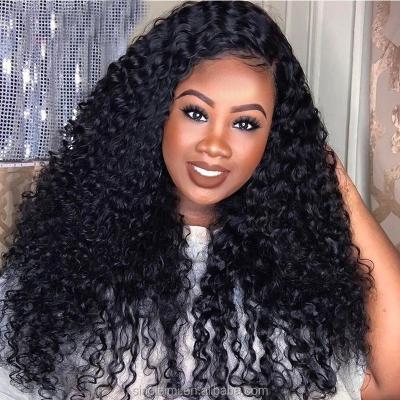 China Wholesale Price Long Curly Color 1B Full Lace Wigs For Black Women for sale