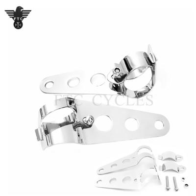 China Aluminum Motorcycles Headlight Mount Bracket For Harley Davidson Fork Tubes Honda Suzuki Yamaha for sale