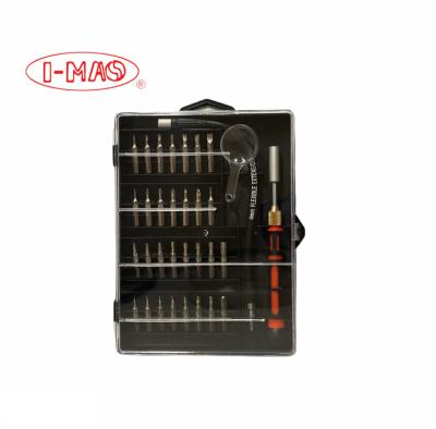 China PS/PH/PVC/iron/steel/PP/TPR/copper/S45C/Aluminum alloy/6150# 33pcs precision screwdriver set for multi angles and lengths other tools DIY tools for sale