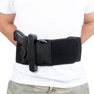 China Outdoor Belly Band Holster For Carry Womens /Mens Belt Revolver Hand Gun Magnetic Hidden Holster for sale