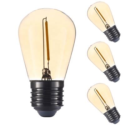 China Retro high quality1w led vintage edison filament bulb ST45 light bulb for sale