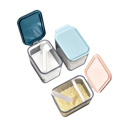 China Latest Modern Hot Selling Seasoning Box Household Kitchen Storage Clear PS PP Seasoning Jar for sale