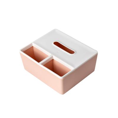 China Modern Low Price PP Minimalist Multifunctional Desk Table Organizer Car Tissue Paper Box for sale