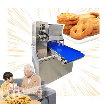 China 2022 Semi-automatic Cookie Machine with Wire Cutting Cookies Depositor Biscuit Cookies Maker for sale