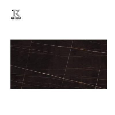 China Modern High Quality Black Marble Tile With White Veins Customized Black Marble Top for sale