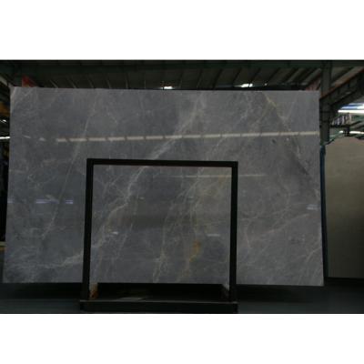 China Modern Customized Silver Gray Marble Polished Marble Slab With Low Price for sale