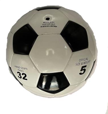 China High Quality Mechanical Football Garment Grip Football Soccer Ball Black White Football for sale