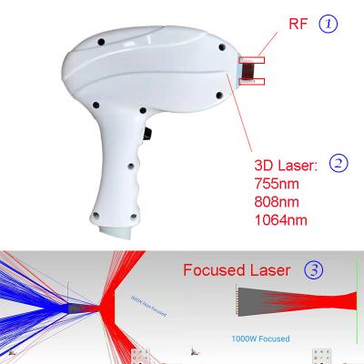 China O laser novo e o RF do diodo da remoção do cabelo 2022 integraram Diode+RF RDRF 600-1000W à venda