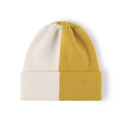 China COMMON Fashionable color blocking snapback knit hat for women for sale