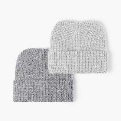 China COMMON Winter cute  ears rabbit fur knit beanie outdoor warm hats for sale