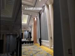 12mm MDF Board Conference Room Folding Partition Wall 5500mm Height