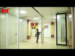 Meeting Room Acoustic Partition Wall Wood Grain MDF Surface