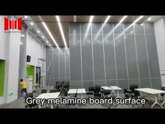 110mm Yellow Foldable Partition Wall System Movable Door For Banquet Hall