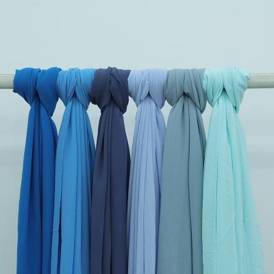 China New Quality Chiffon Scarves Rounde Cingering Silk Women's Scarf Shawls Durable Head Scarf for sale