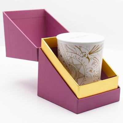 China Wholesale Recycled Materials Custom Gift Packaging Luxury Rigid Candle Box for sale