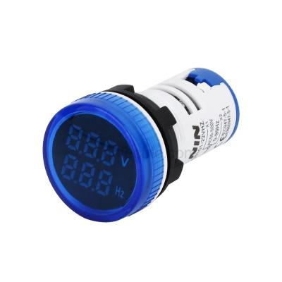 China NIN Mini 22mm Round AD101-22VHZM Led Digital Display Indicator Voltage Meter Hertz Meter AD101-22VHZM for sale