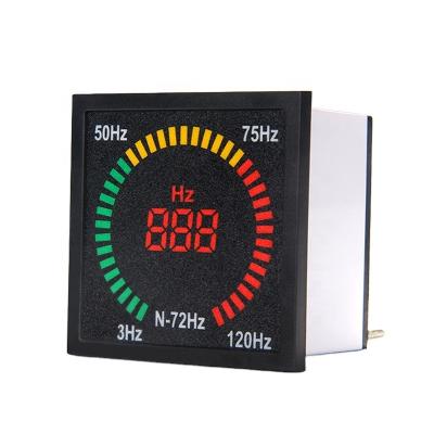 China NIN NEWEST 3-120HZ Led Square Digital Display Gauge Multifunction Digital Frequency Meter Hertz Meter N-72HZ for sale