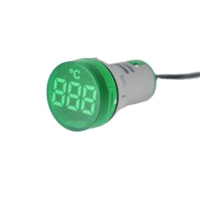 China NIN AD101-22TM Mini Hot Sale Round Digital Display Indicator Frosted Temperature Meter Led Thermometer With Signal Light AD101-22TM for sale