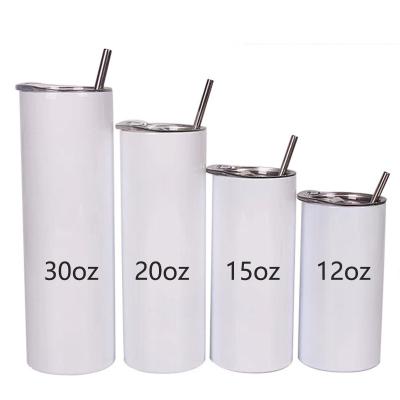 China Viable New Arrival 20oz Logo Cup Straight Vacuum Creative Customized Double Layer 304 Insulated Stainless Steel Water Bottle With Straw for sale