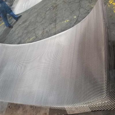 China Heavy Expanded Plain Weave Metal Mesh Grille For Trailer Floor Expanded Rib Slat Price for sale