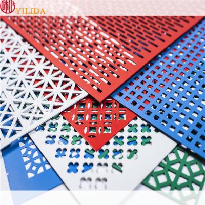 China Beautiful Decorative Perforated Metal Sheet / Punch Hole Mesh / Perforated Sheet With Plant for sale