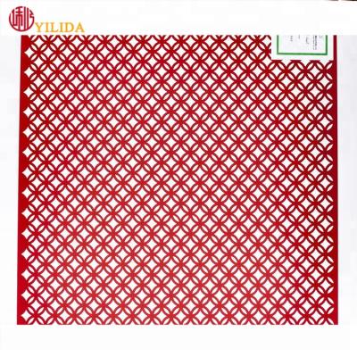 China Beautiful PVC Plastic Perforated Sheet for sale