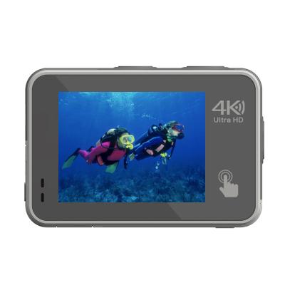 China 2020 Recording Function Screen Action Camera Real 4K Live Dual Streaming Waterproof Body Action Sports Video Cam With EIS for sale