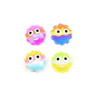 China Eco-Friendly Material 3D Stirring Person Noise Ball Snap Toy for sale