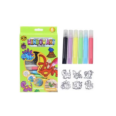 China DIY Paint Window Art Sticky Creative Painting Drawing Toys for sale