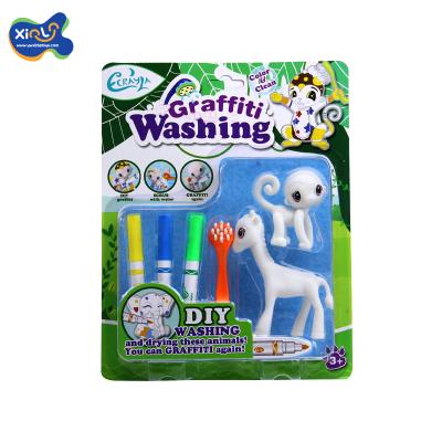 China DIY Paint Ceramic Toys Colored DIY Animal Painting Educational Toy for sale