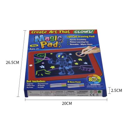 China DIY Paint Magic Light Drawing 3D Pad For Kids for sale