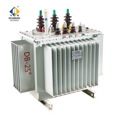 China Huachen SH15 6kV-11kV 100kva-2500kva Alloy Amorphous Transformer Oil Immersed Power Transformer for sale