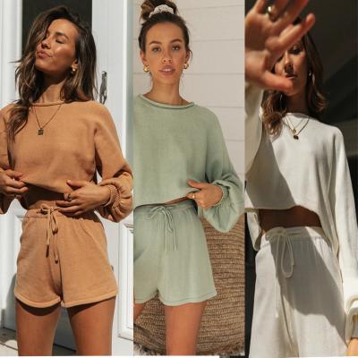 China 2022 spring summer wholesale sweater fashion breathable high quality manufacturer hot style knit suit women for sale