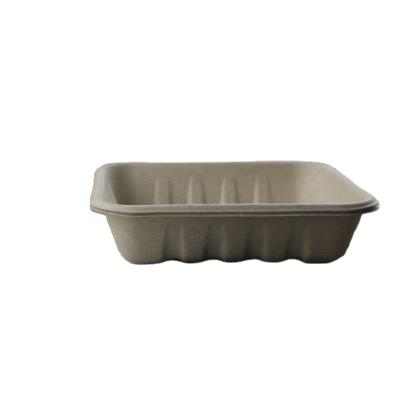 China Environmental Friendly YT Oil And Water Proof GREEN Bagasse BIO Tray With PLA Lining for sale