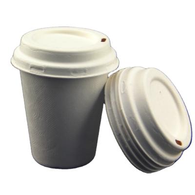 China Disposable Biodegradable Cups and Disposable Compostable Sugar Cane Lids for sale