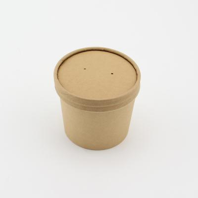 China Disposable Disposable Kraft Paper Bowl For Hot Soup for sale