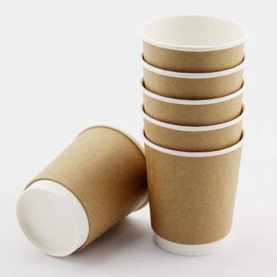 China Disposable Nice Brown Kraft Coffee Paper Cup 16oz Good Quality for sale