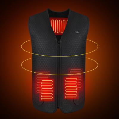 China Other Electric vest custom wholesale lightweight heating jacket usb smart switch 5v2a 7 heating zones battery pack lady heated vest for sale