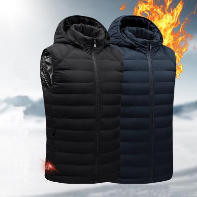 China Other Electric heated vest with 7.4V battery pack wholesale carbon fiber heated down jacket for men winter workout heating vest for sale