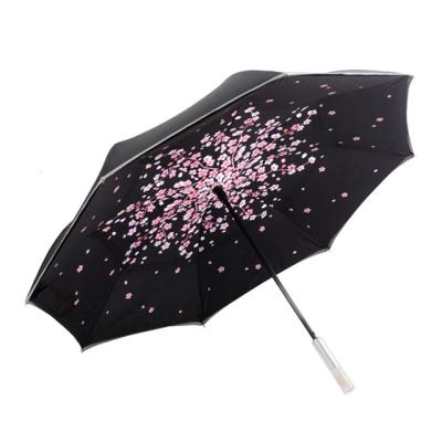 China nnovation LED Design Double Swivel Windproof Automatic Open Inverted Umbrella For Safety for sale