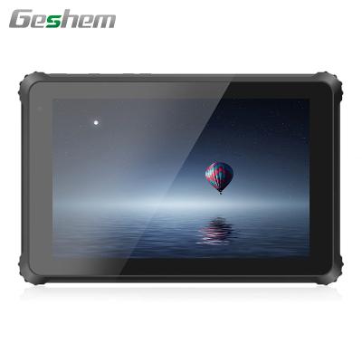 China Waterproof Geshem 10 SI Thumb Win10 HF Industrial UHF RFID 4G LTE Rugged Tablet for sale