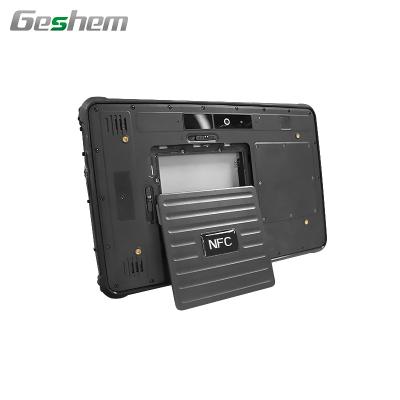 China Geshem 10 Inte1 Quad Core Z8350 Win10 4G WIFI LTE Waterproof Industrial Rugged Tablet for sale