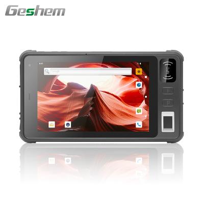 China Geshem New Design Waterproof 8 Inch 2D Android Barcode Scanner 4G LTE Industrial Rugged Tablet for sale