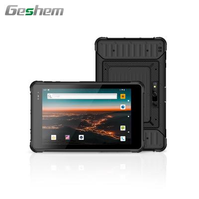 China Waterproof Geshem 8 Thumb Android SI HF Industrial Rugged UHF RFID 4G LTE Tablet for sale