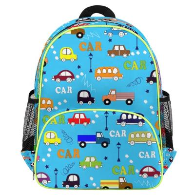 China Wholesale Custom Waterproof Girls Bookbags School Casual Backpack Tik Tok Backpack Cartoon Cars Waterproof Bags for Boys for sale