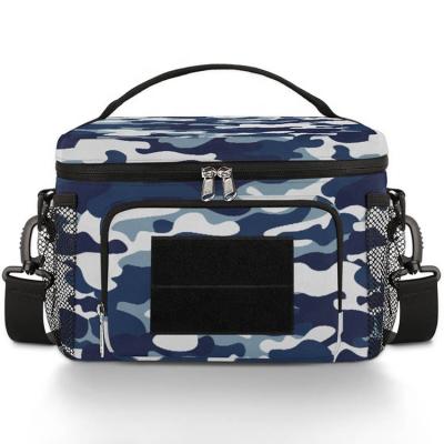 China Waterproof Custom Camouflage Outdoor Camping Bag Insulated Tote Picnic Lunch Tactical Meal Packets For Tactical Picnic Beach BBQ Food Cooler for sale