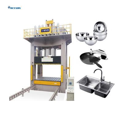 China Building Material Stores H-Frame Deep Drawing Hydraulic Press Machine For Wheel Barrow for sale