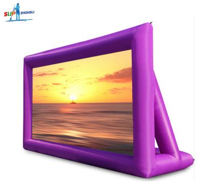 China High Quality Outdoor Colorful Oxford Projector Screen Inflatable Cinema for sale