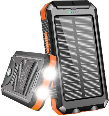 China Fast Hot Solar Energy Supply Bank 20000 Mah Waterproof Portable Solar Power Solar Power Products Sale Support Charging Solar Charger For Cell for sale